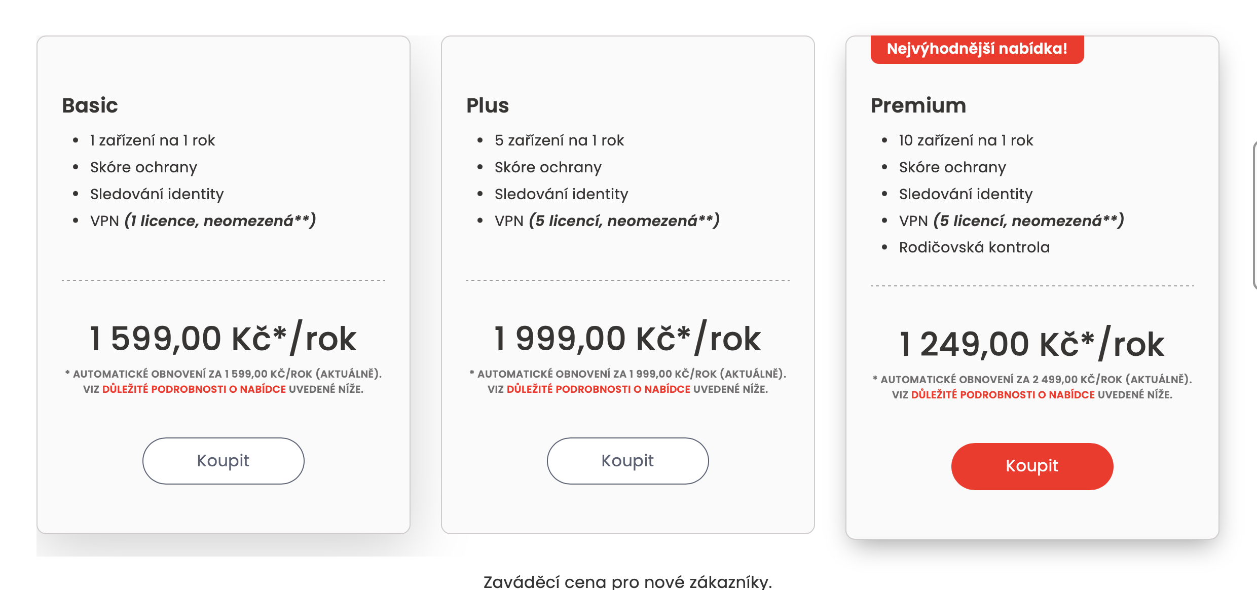 Mcafee – Cena