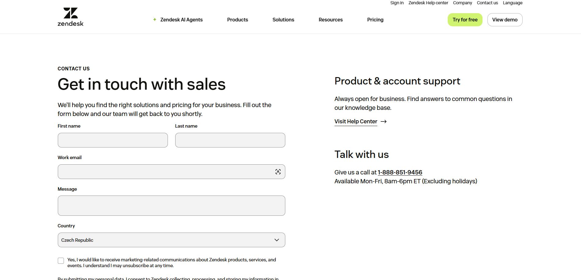 Zendesk Podpora