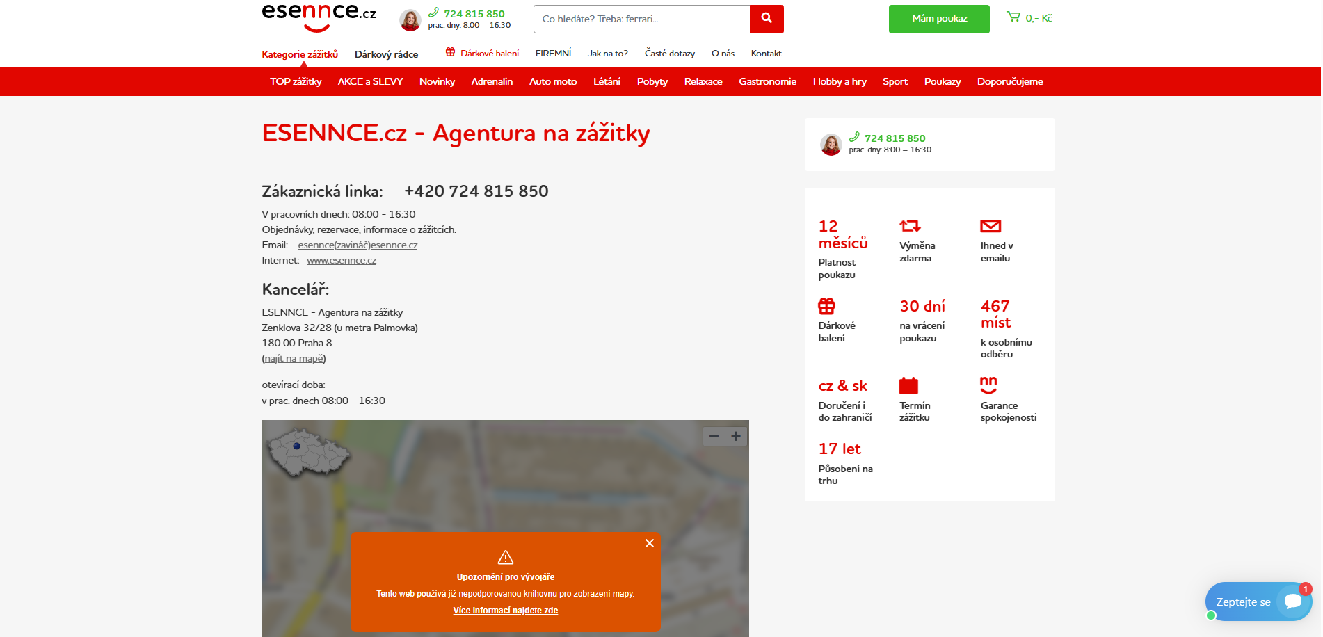 Esennce Podpora