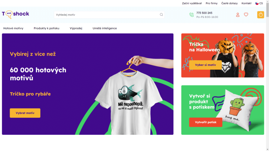T Shock Hlavní Strana