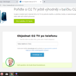 O2 - TV - objednání tarifu