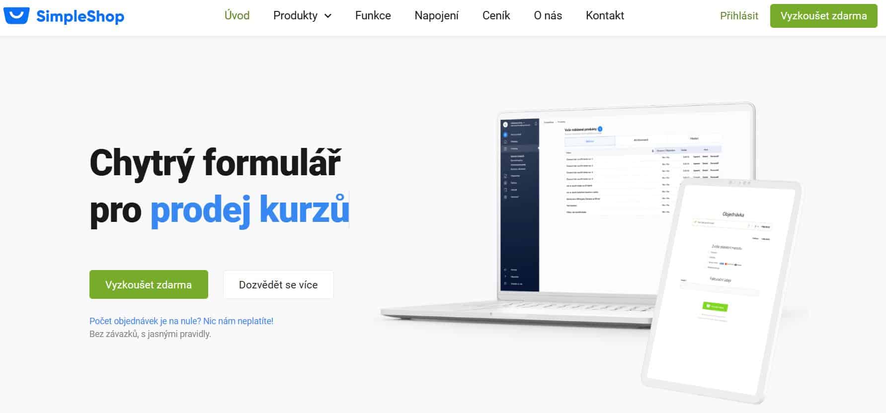 Simpleshop Formular Pro Prodej Kurzu