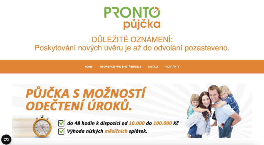 Pronto – úvod
