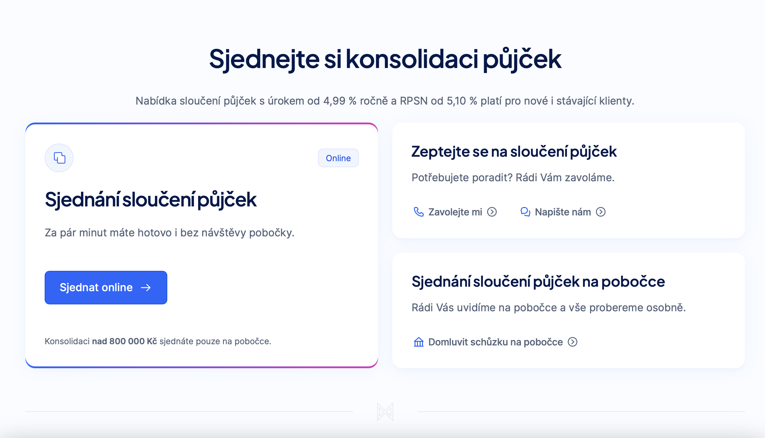 Moneta – Sjednání