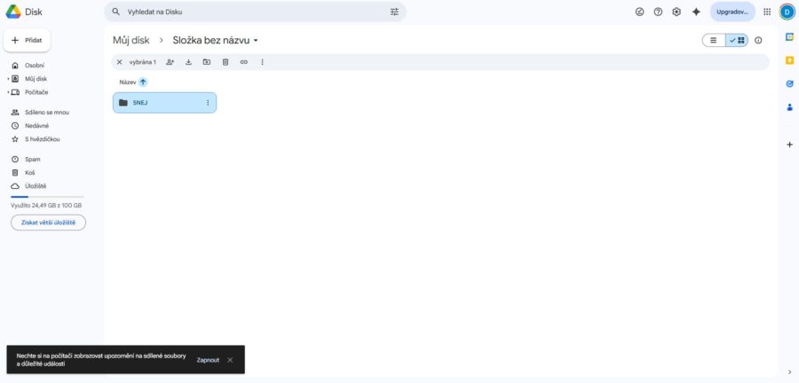 Google Drive Nová Složka