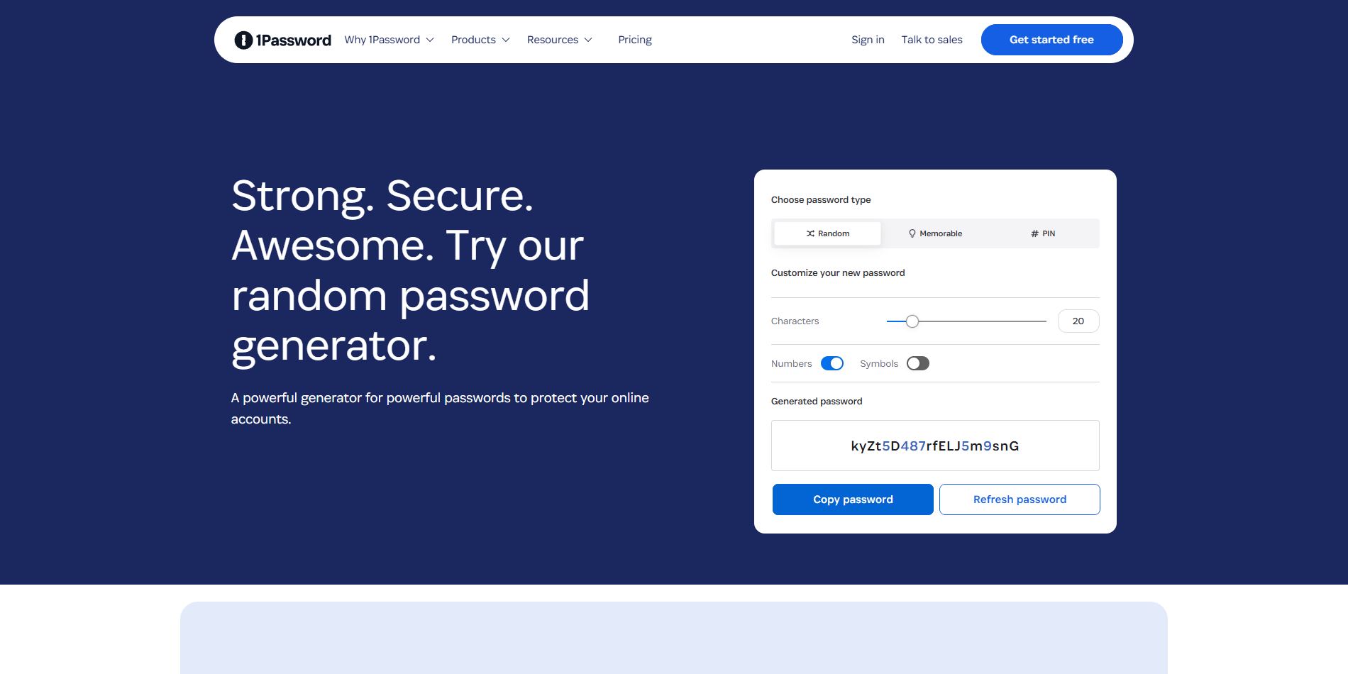 1password generování Hesla
