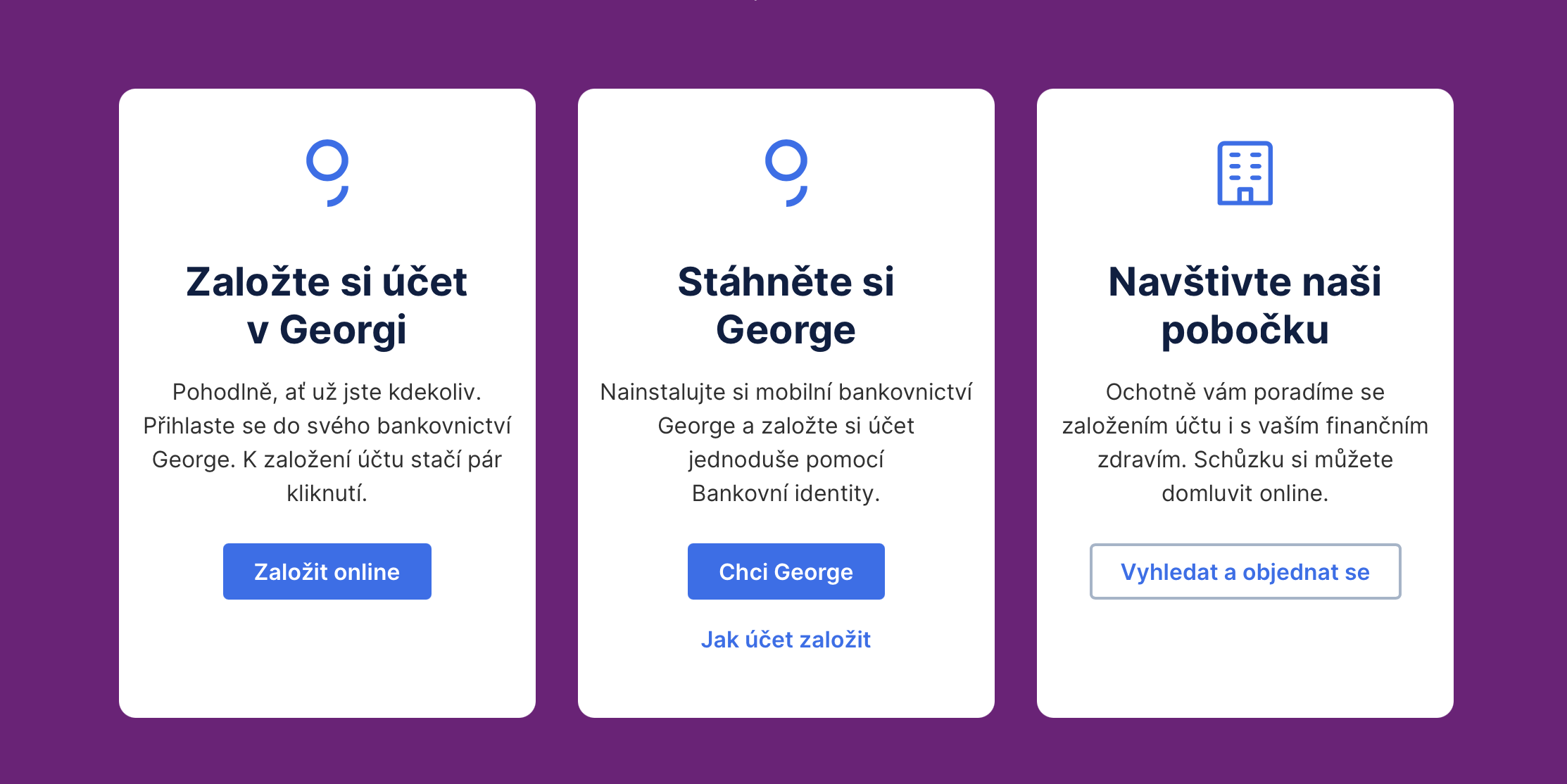 Česká Spořitelna – Sjednání