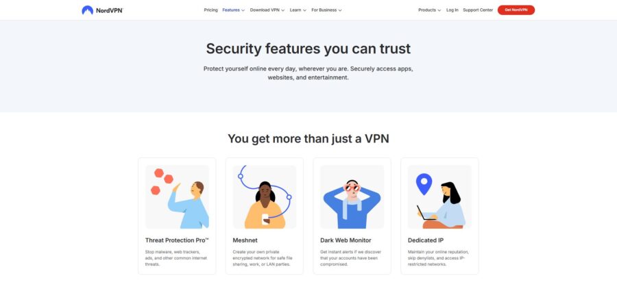NordVPN Funkce