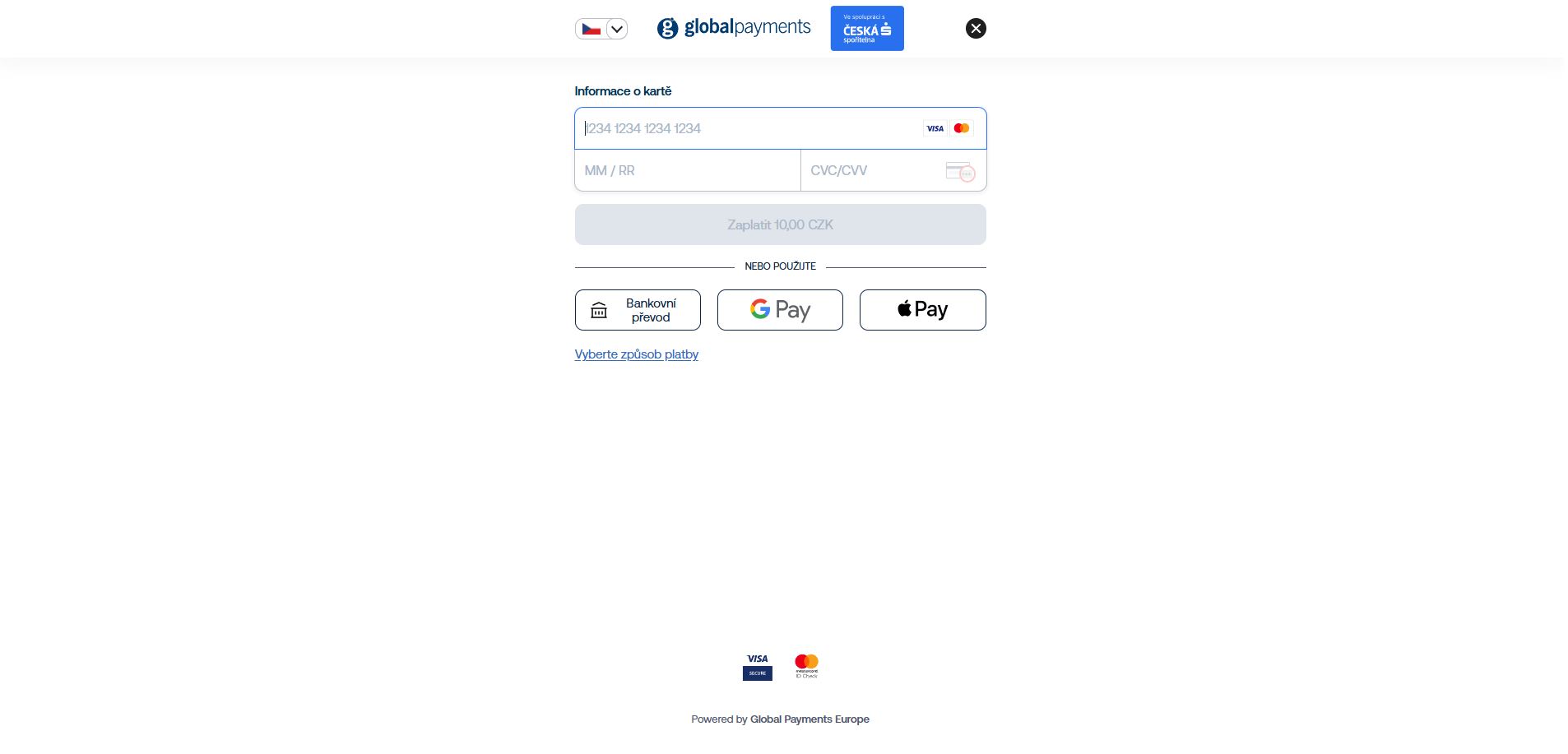 Gb Webpay Demo Brána