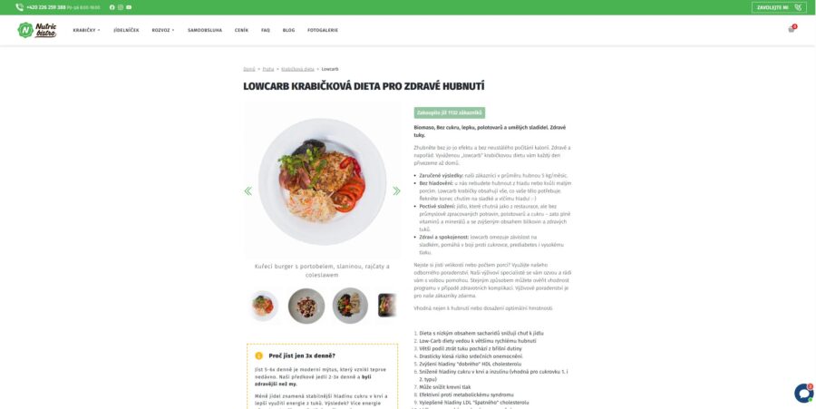 Nutric Bistro Krabičková Dieta