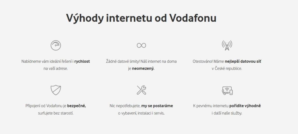 Vodafone Internet Vyhody