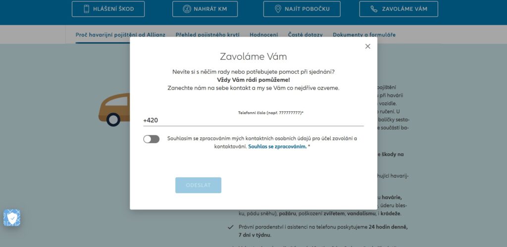 Allianz Havarijní Pojištění Podpora