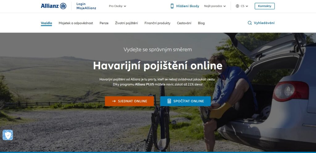 Allianz Havarijní Pojištění úvodní Stránka