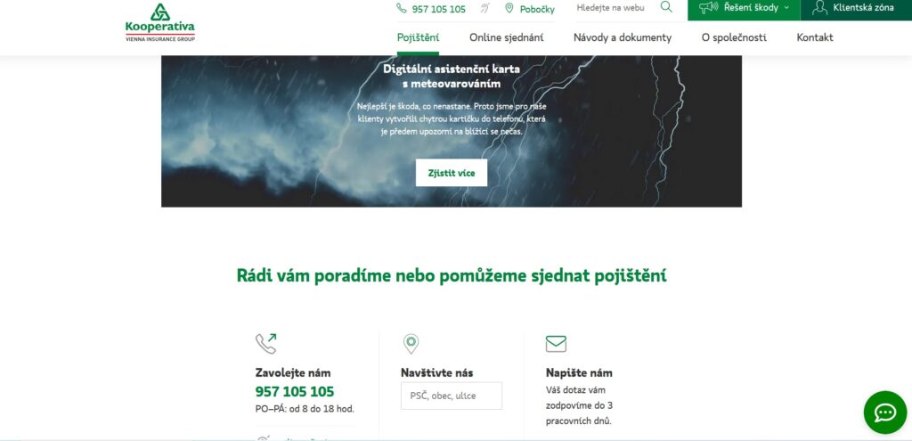Kooperativa Pojištění Majetku Kontakt