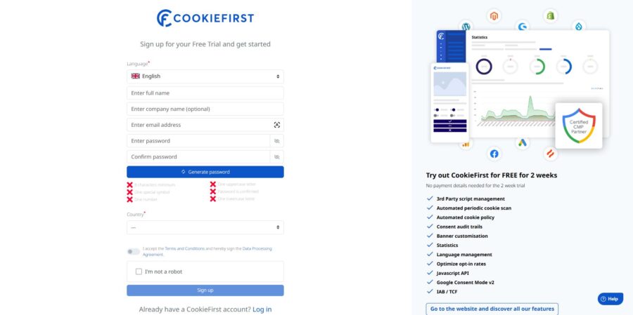 Cookiefirst Demo
