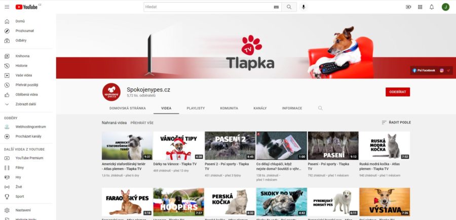 Spokojenypes Cz Tlapka Tv