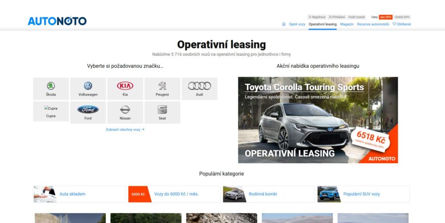Autonoto Operativní Leasing