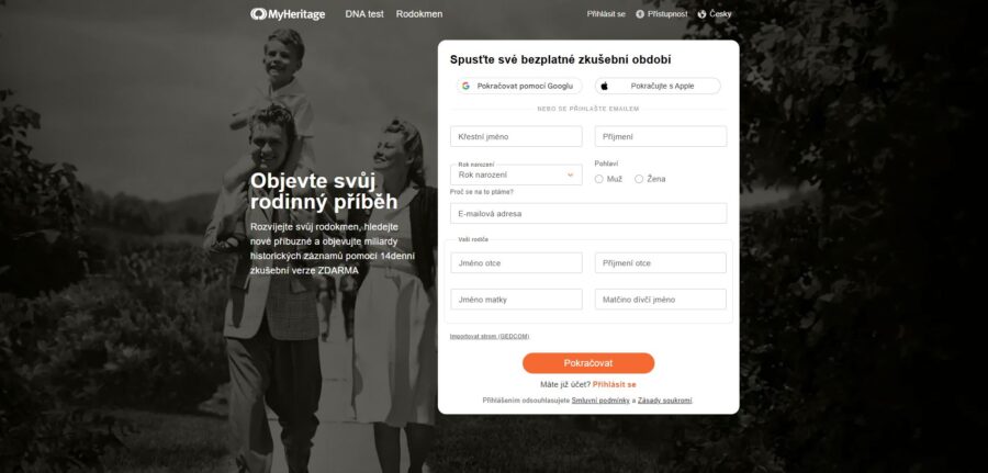 Myheritage Hlavní Strana