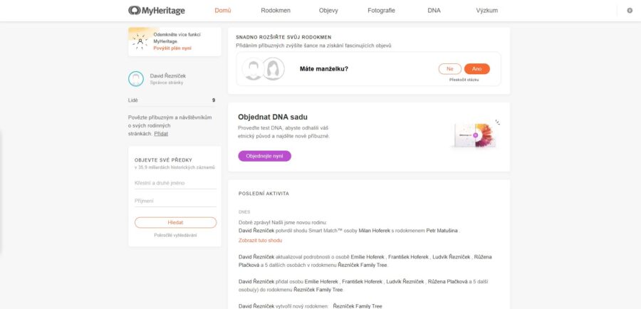 Myheritage Můj Rodokmen