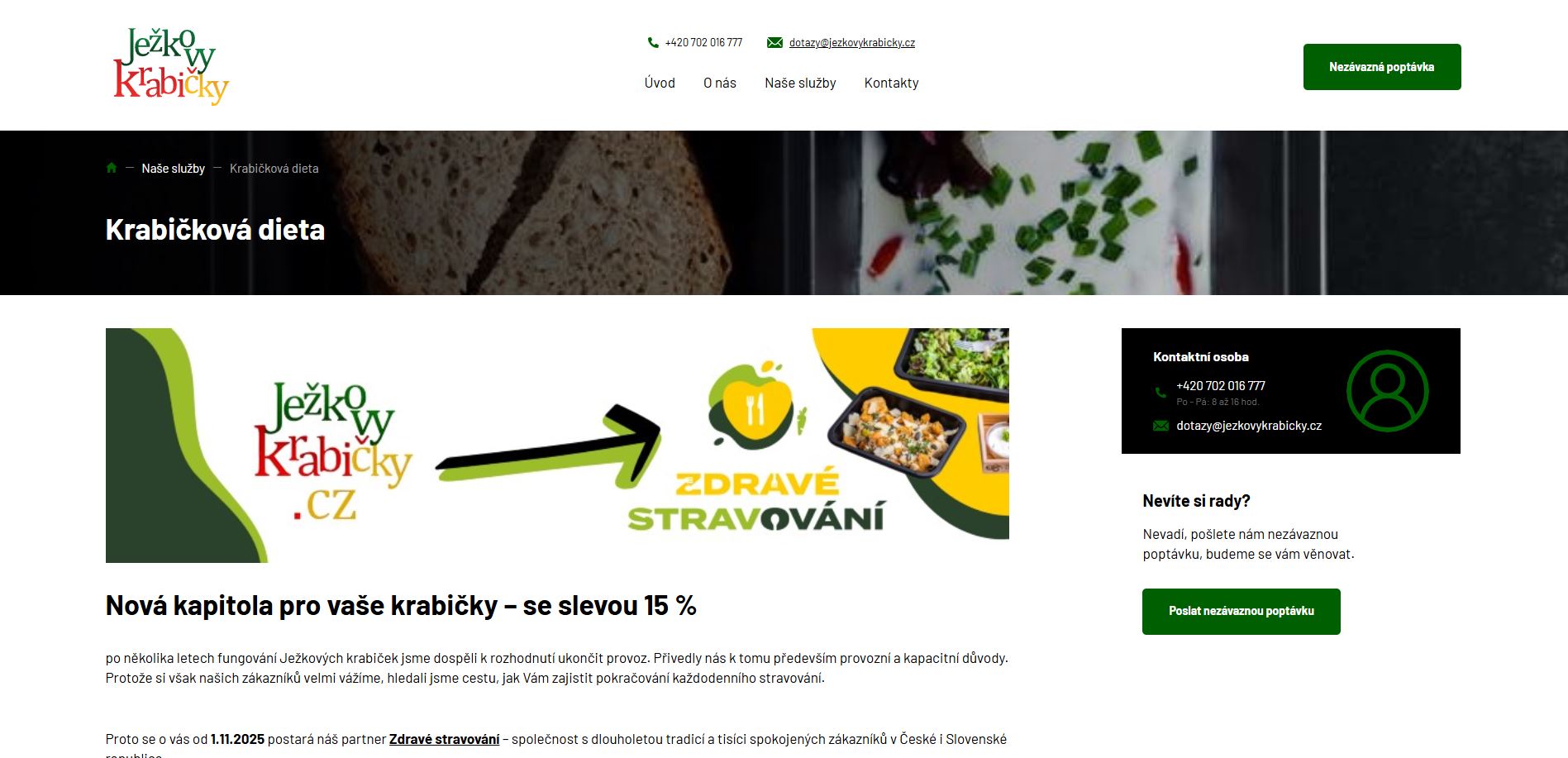 Ježkovy Krabičky Krabičková Dieta