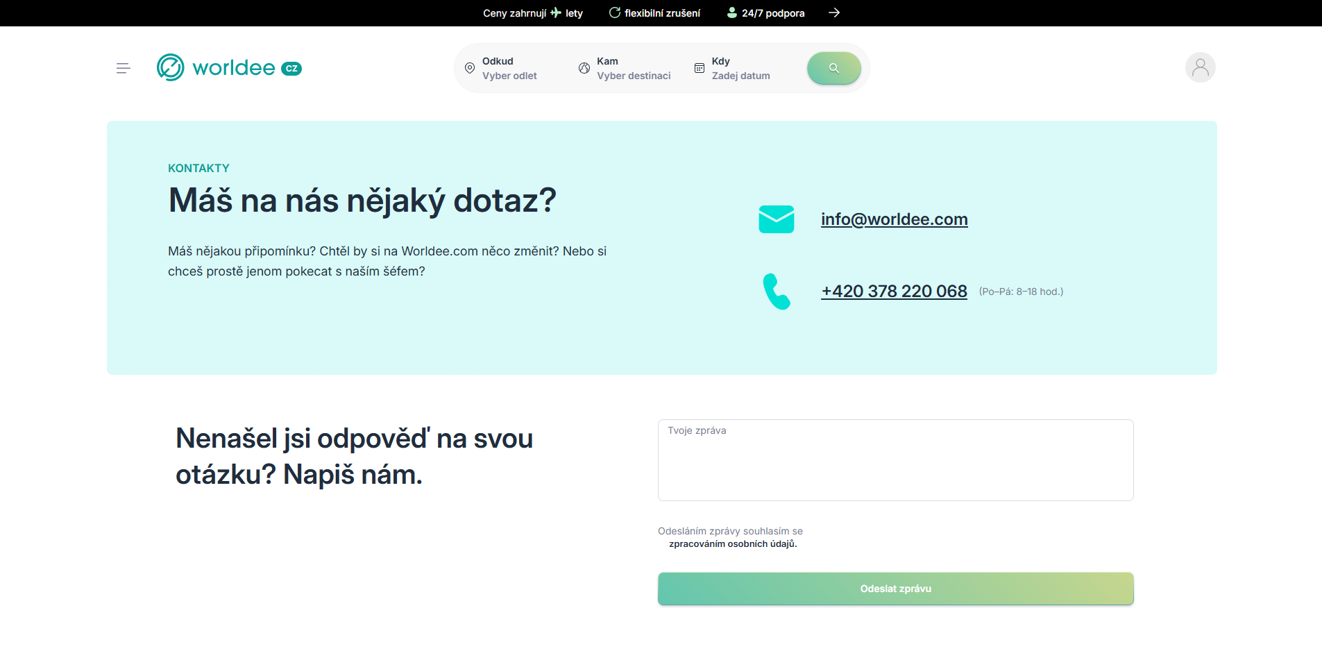 Worldee Podpora