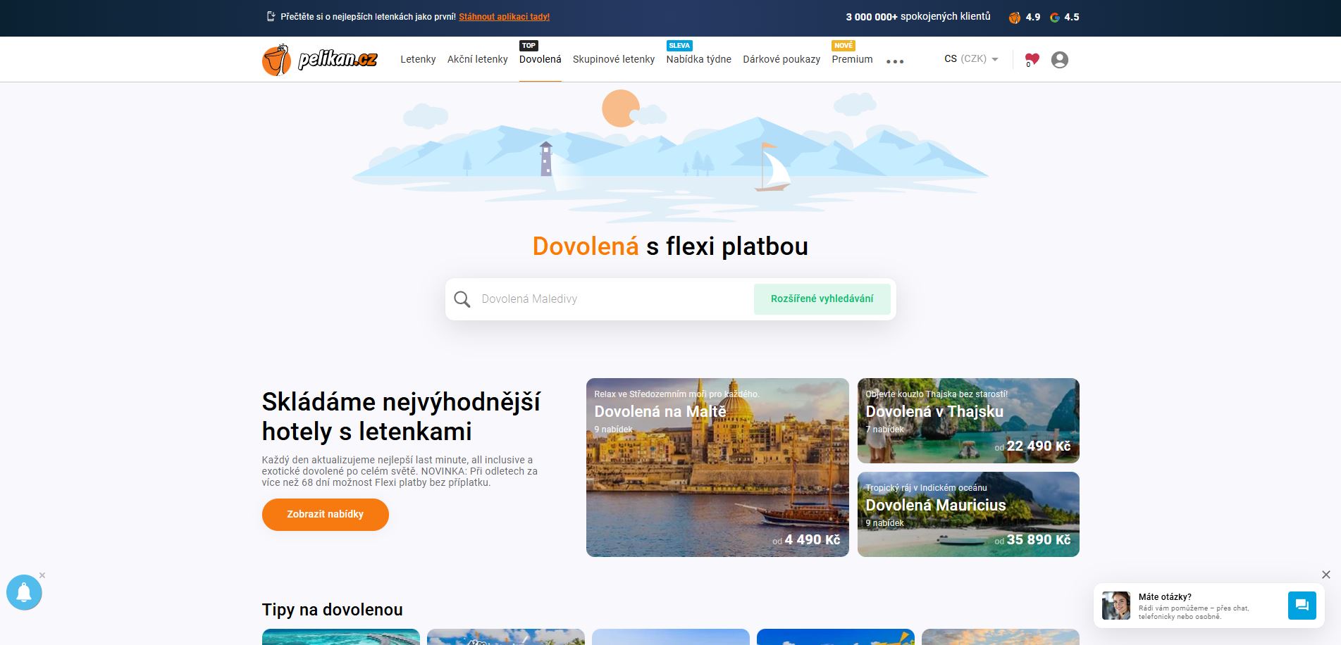 Pelikan Dovolená