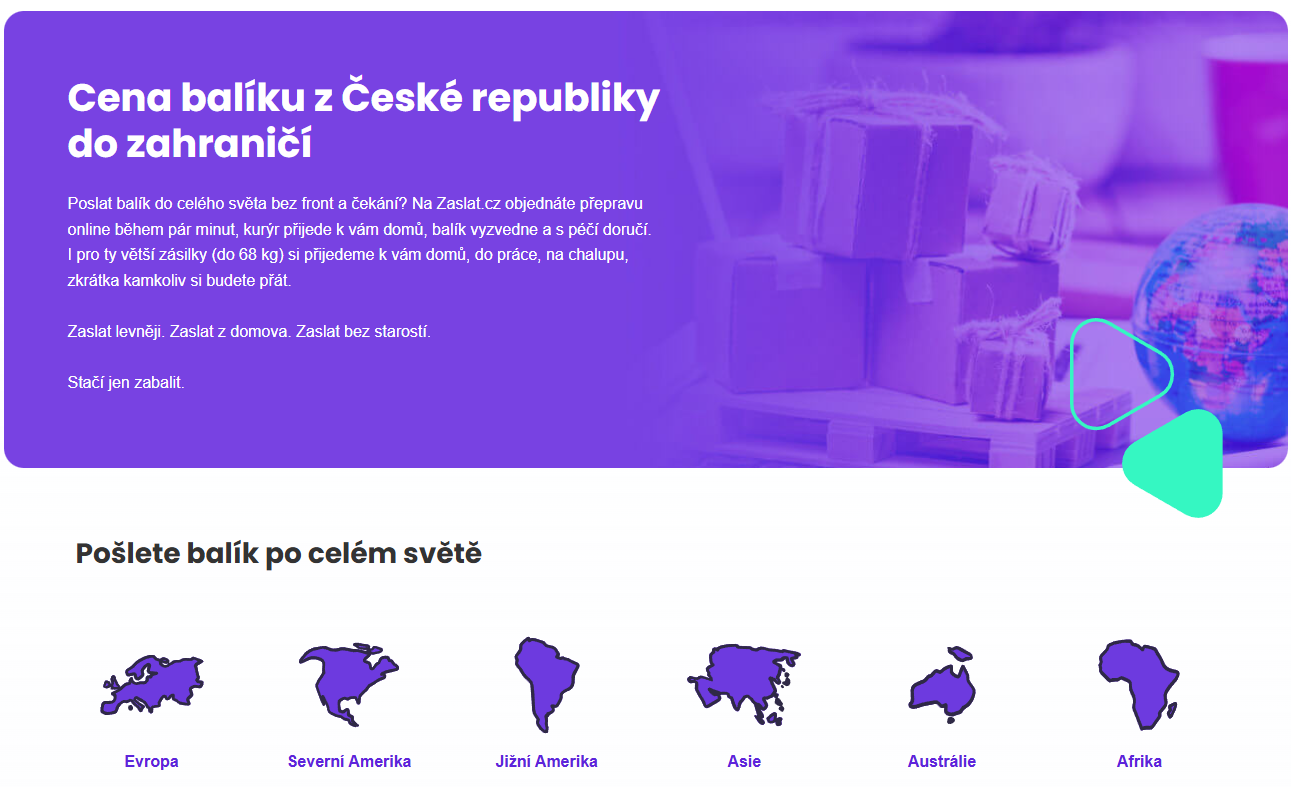 Zaslat Lokality