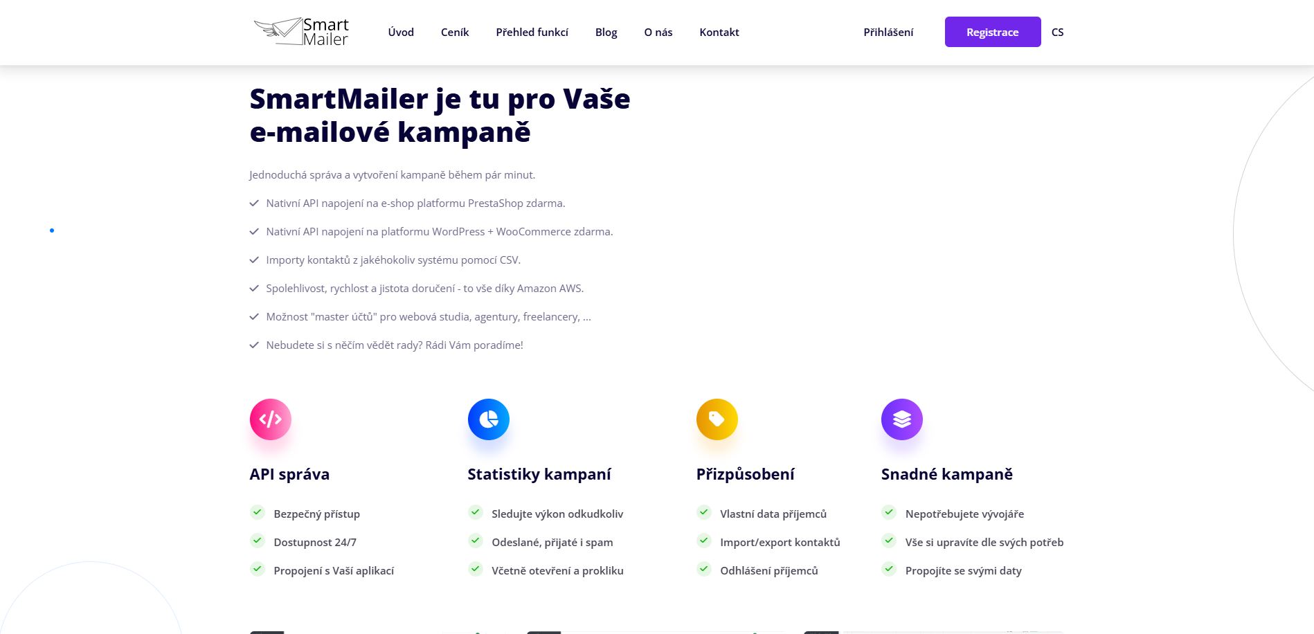 Smartmailer Funkce