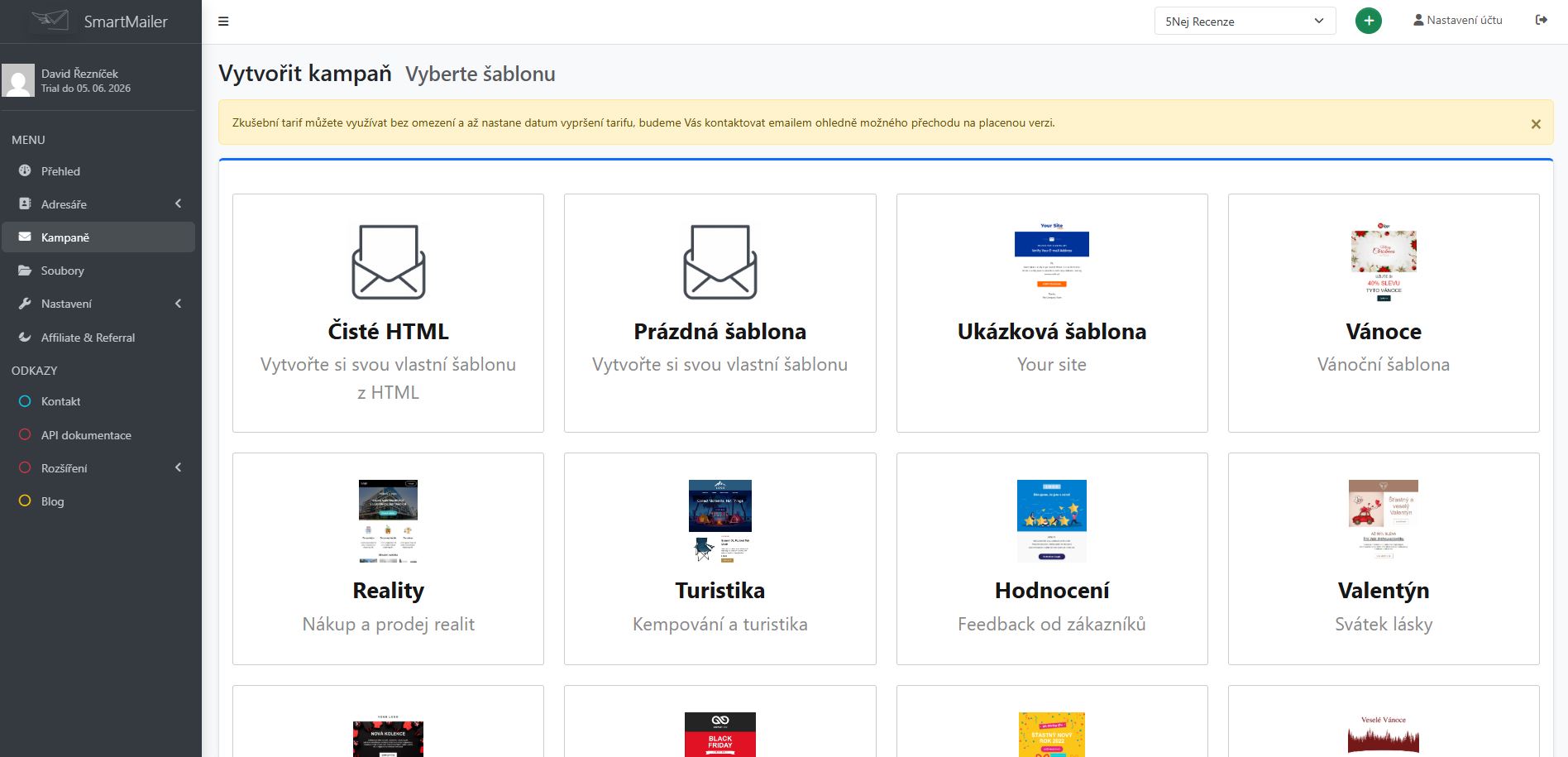 Smartmailer šablony