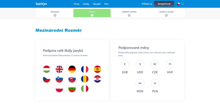 Barion Podporované Měny