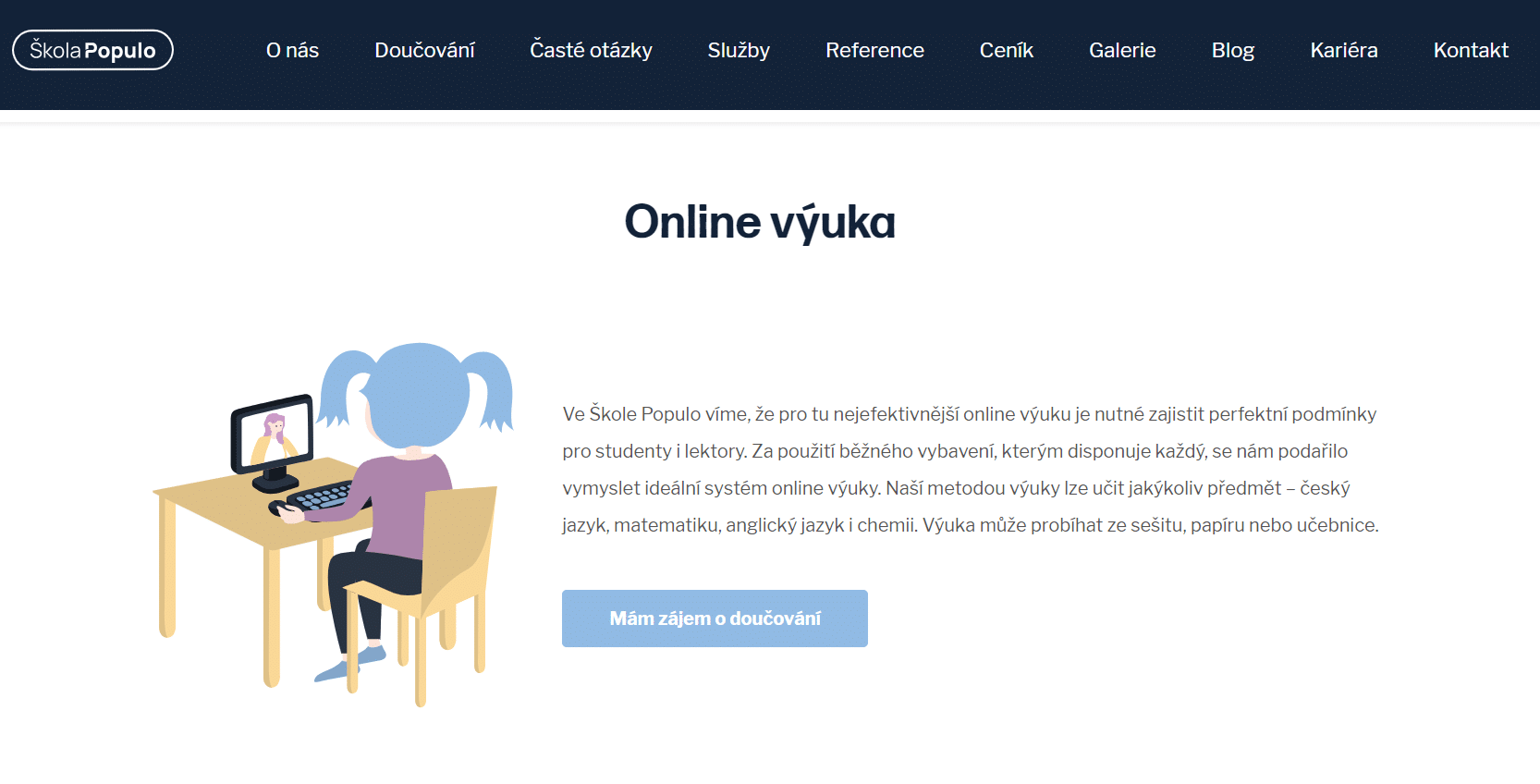 Skola Populo Online Doucovani