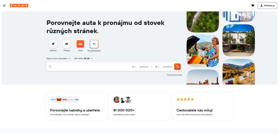 Kayak Hlavní Strana