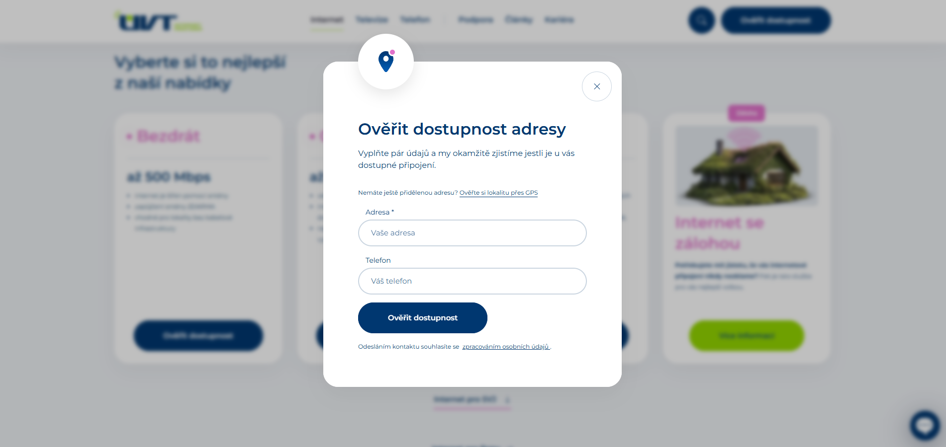 Uvtnet Ověření Dostupnosti Internetu