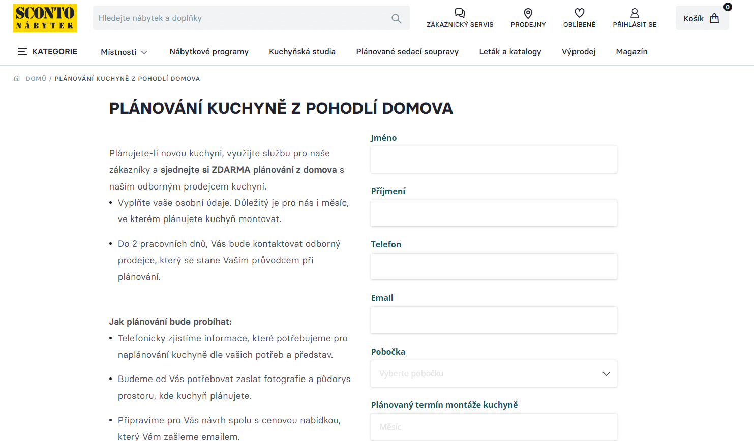 Sconto Planovani Kuchyne Z Domova