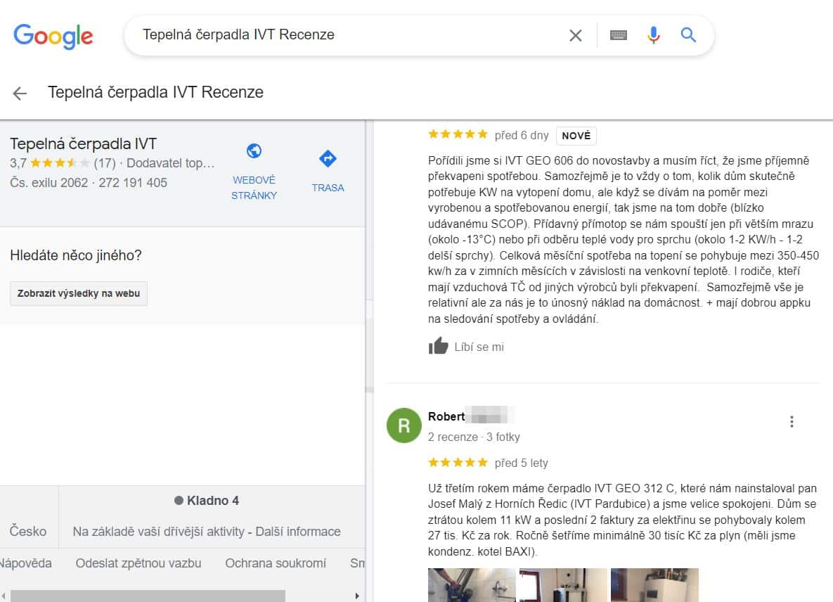 Ivt Cerpadla Google Recenze