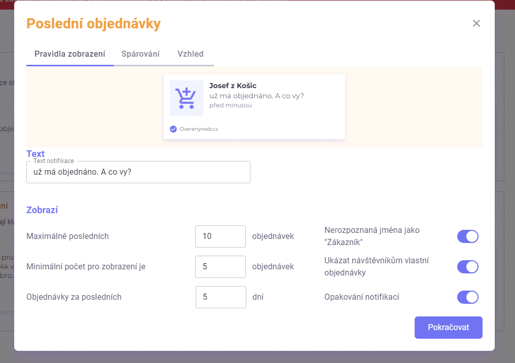 Overenyweb Uprava Notifikace