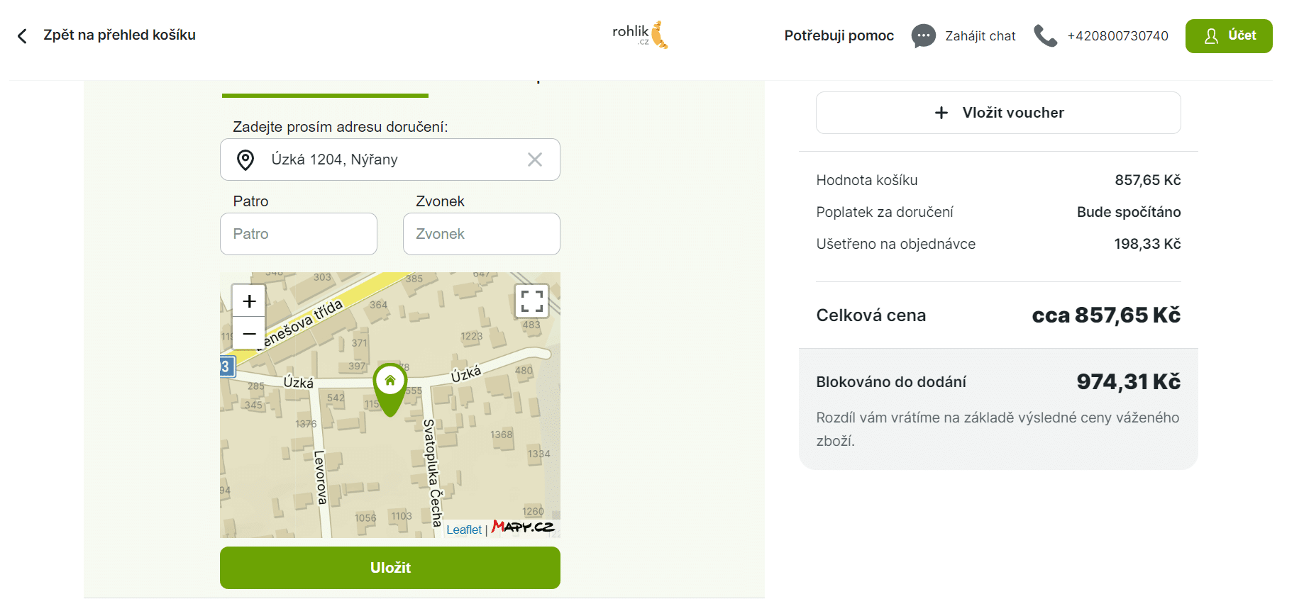 Rohlík Pokladna