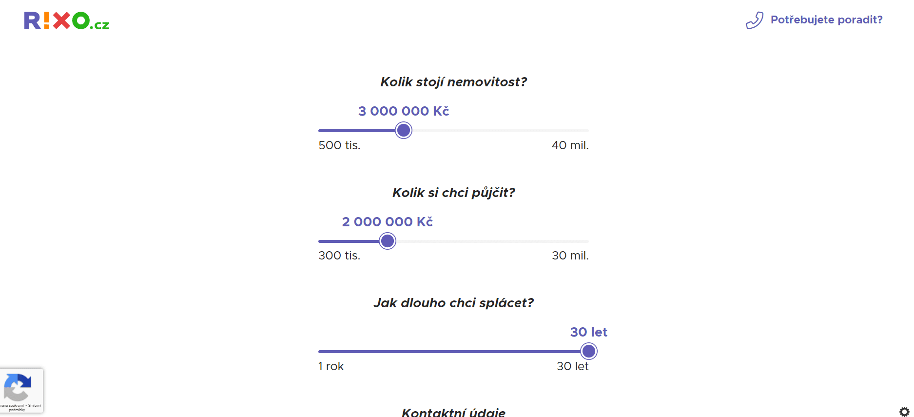 Rixo Hypo Kalkulačka