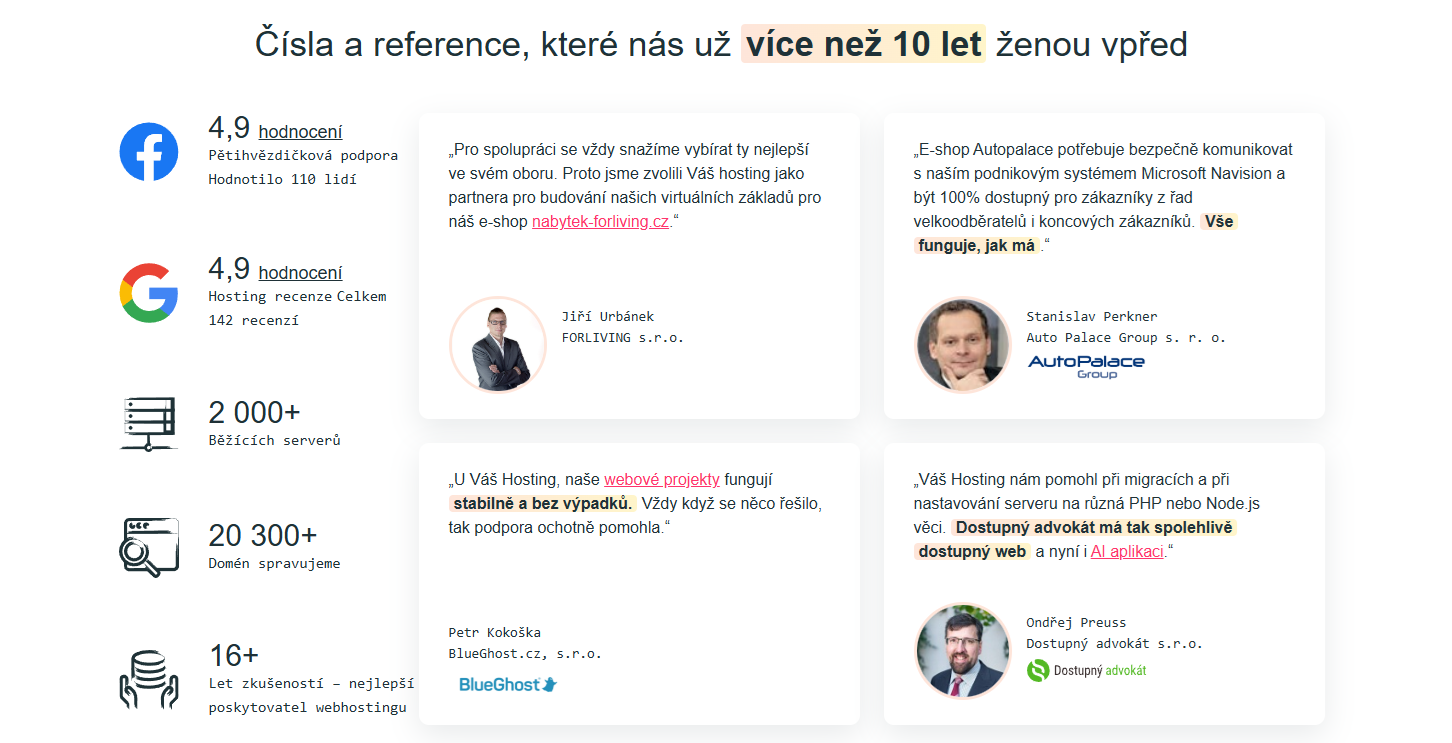 Vas Hosting Reference