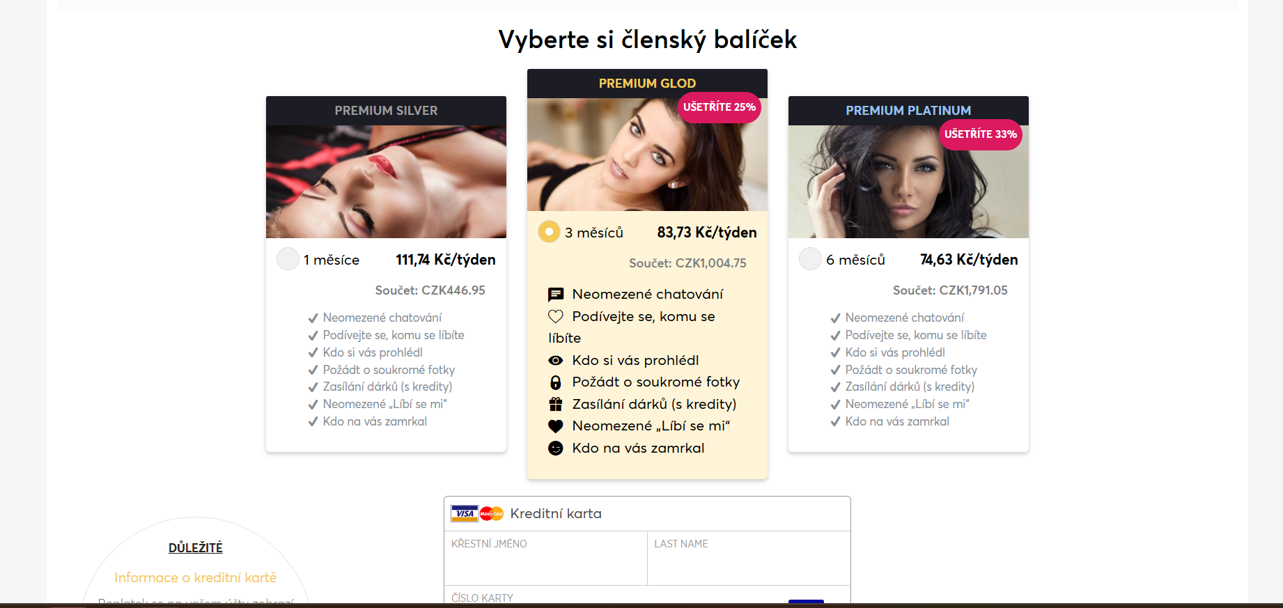 Elite Meets Beauty Různé Balíčky Prémiového členství