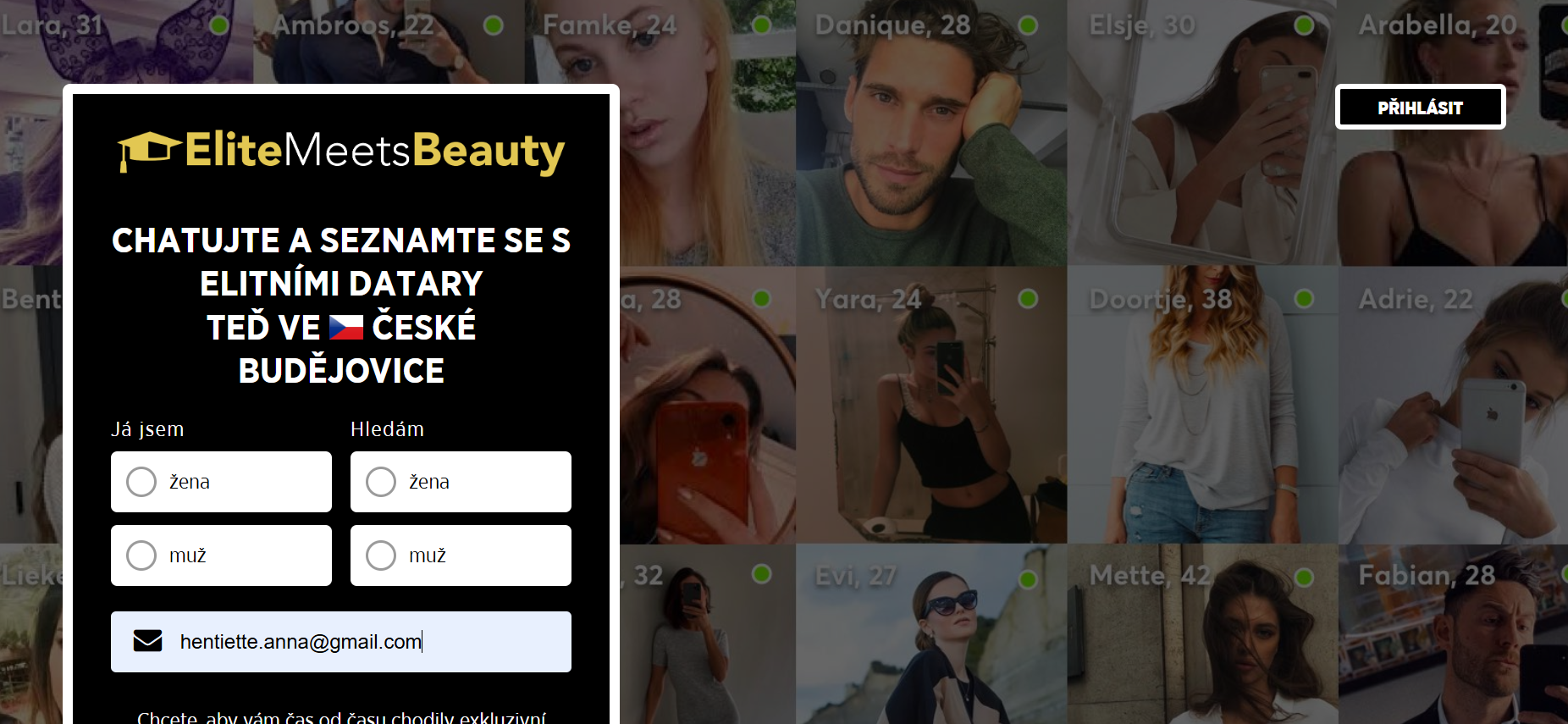 Elite Meets Beauty úvodní Strana