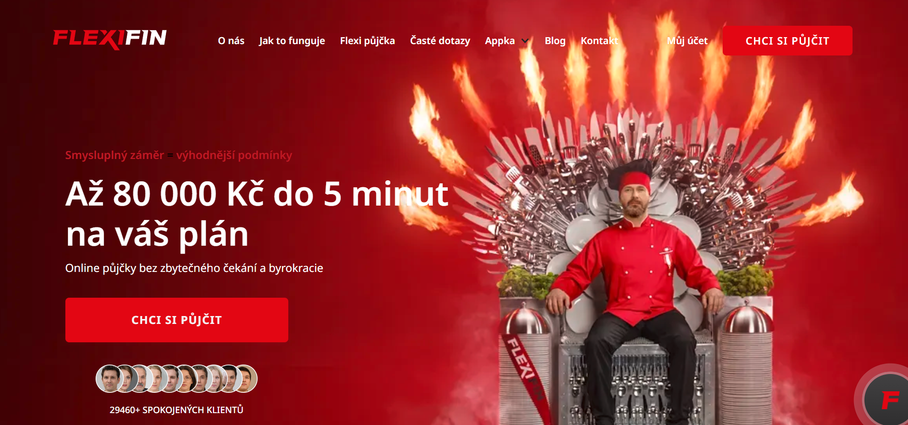 Flexifin úvodní Strana