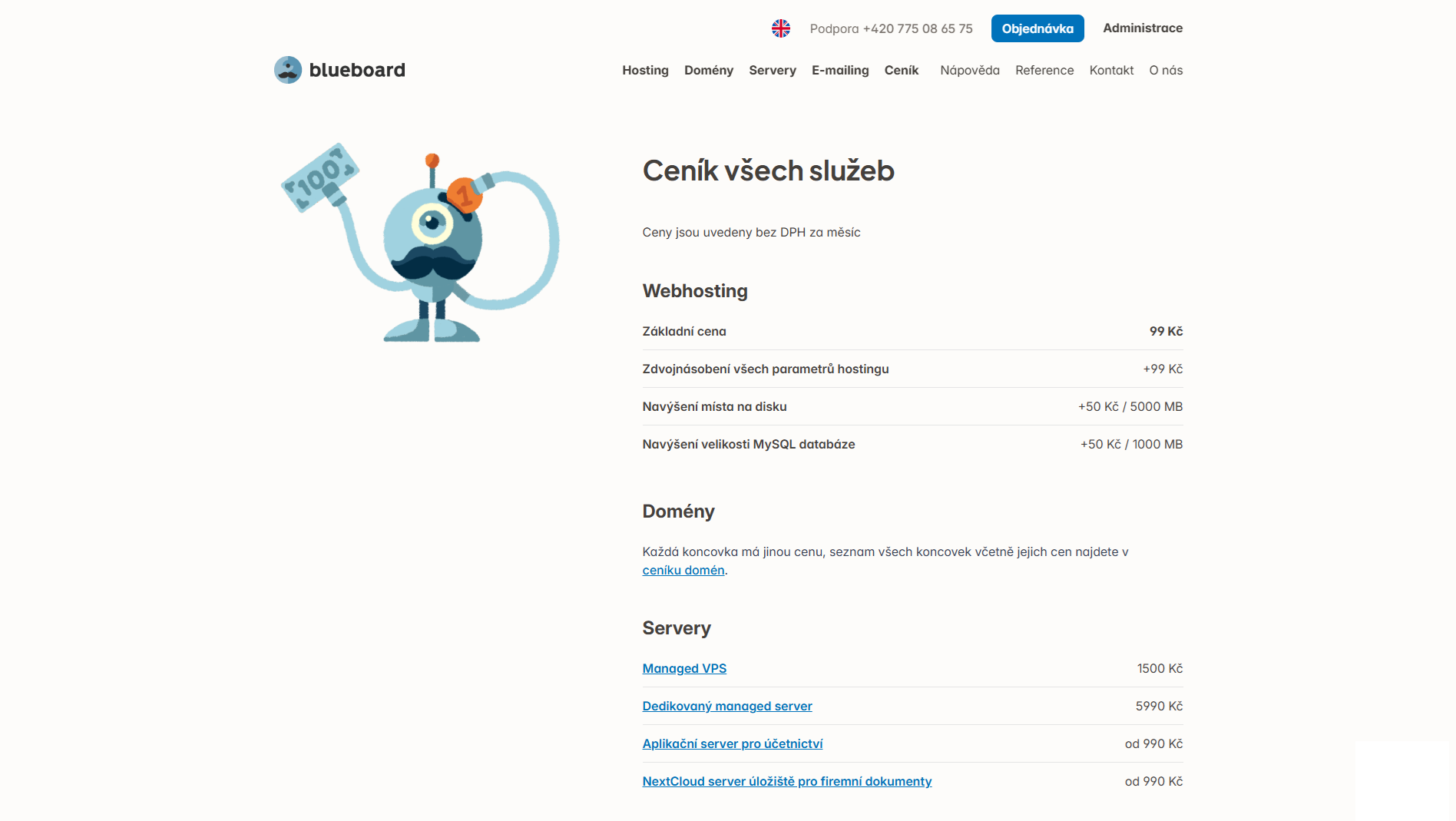 Blueboard Cenik