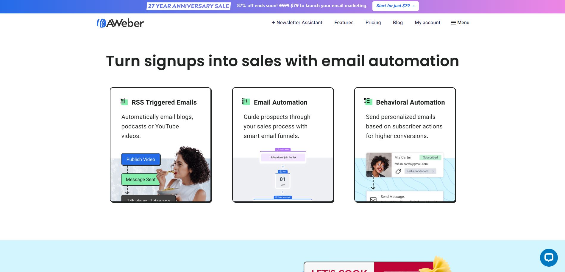 Aweber Automatizace