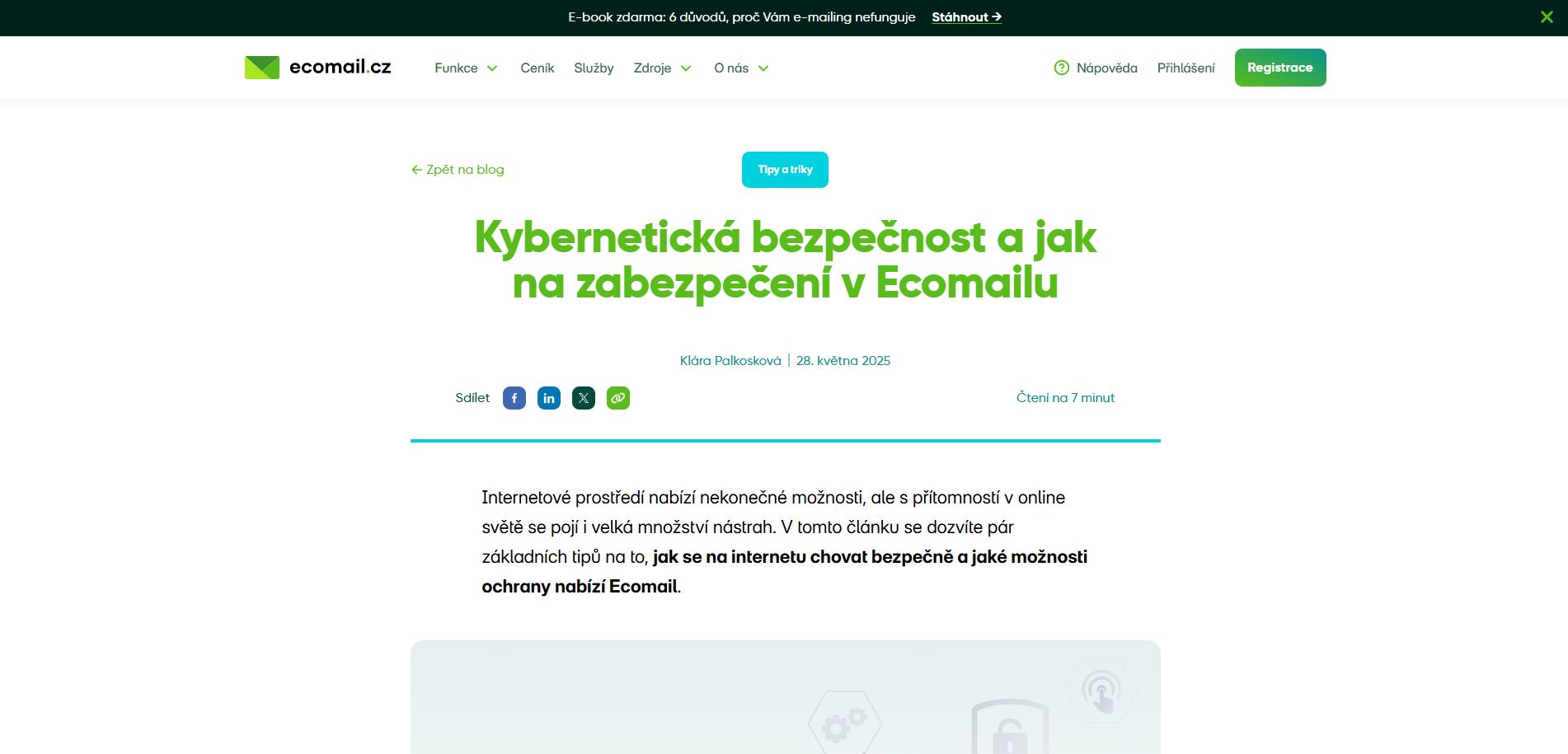 Ecomail Bezpečnost