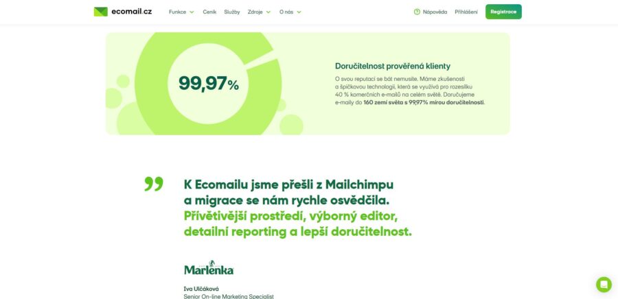 Ecomail Doručitelnost