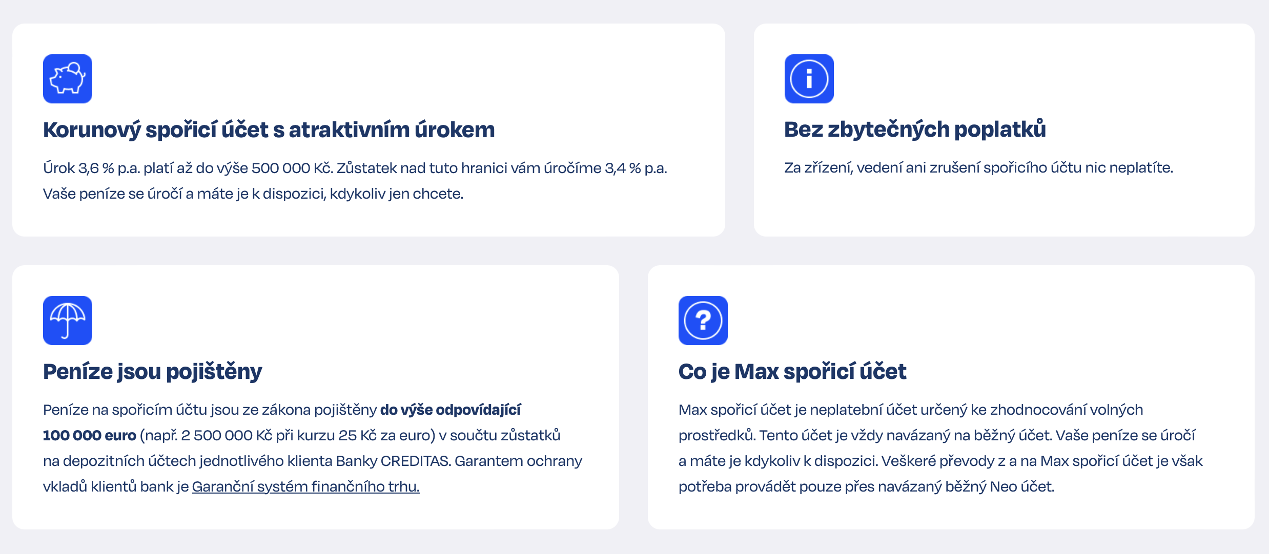 Max – úroky
