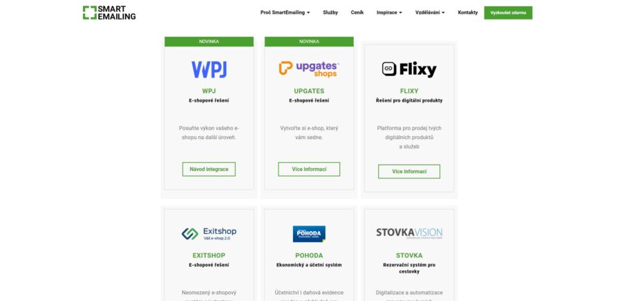 Smartemailing Integrace