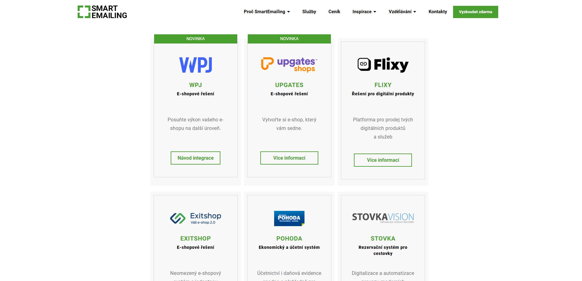 Smartemailing Integrace