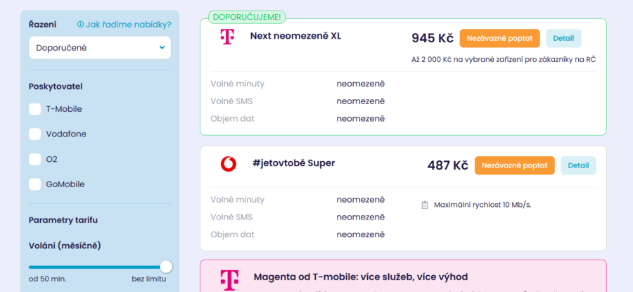 Srovnejto Nabídka Tarifů